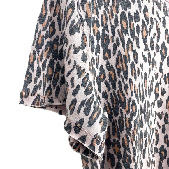 FREE PEOPLE Rose Quartz Leopard Tee NWT - Picture 8 of 15